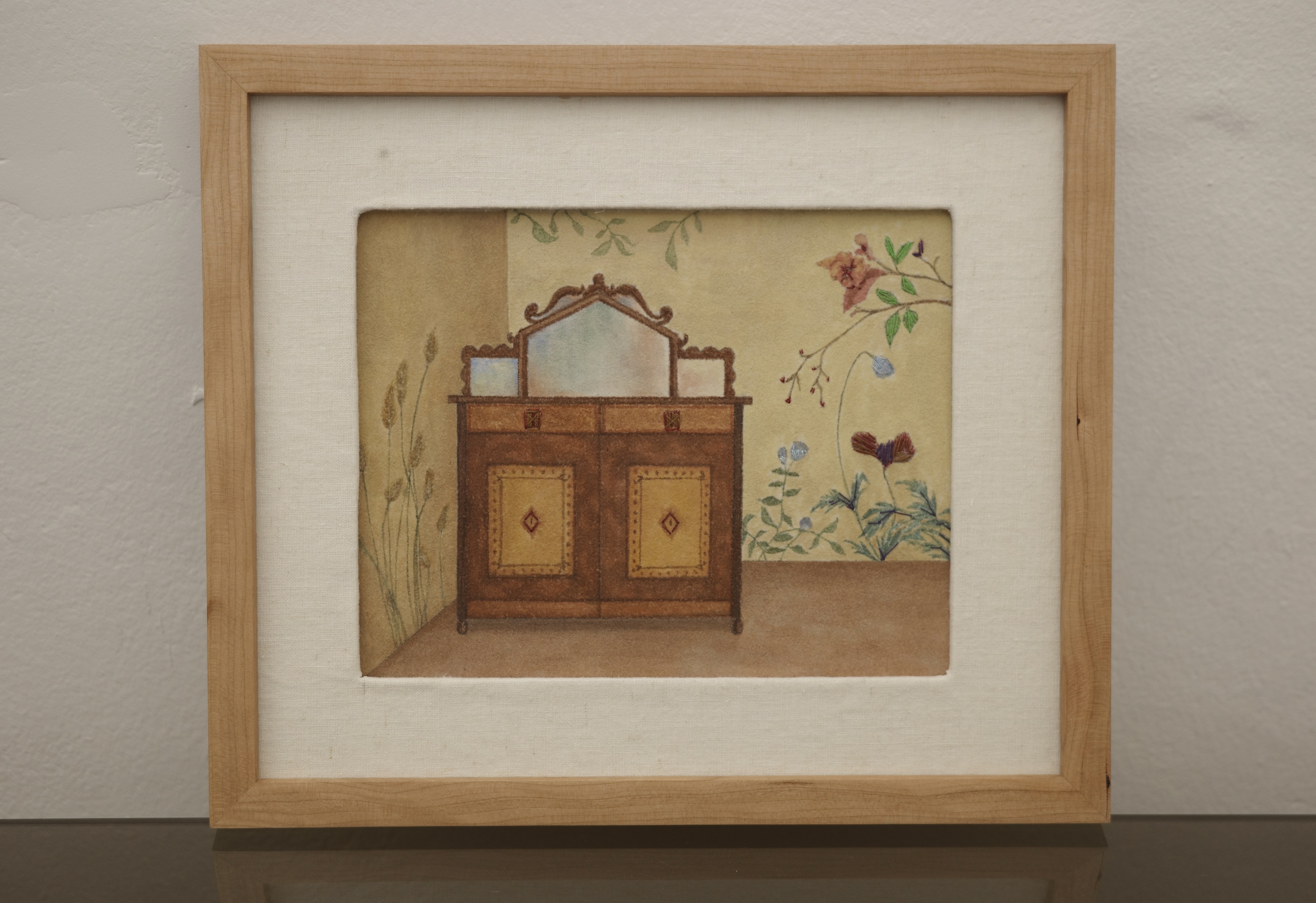 La Chambre series I

Acrylic, embroidery on decovil
18.5x15cm 
2026